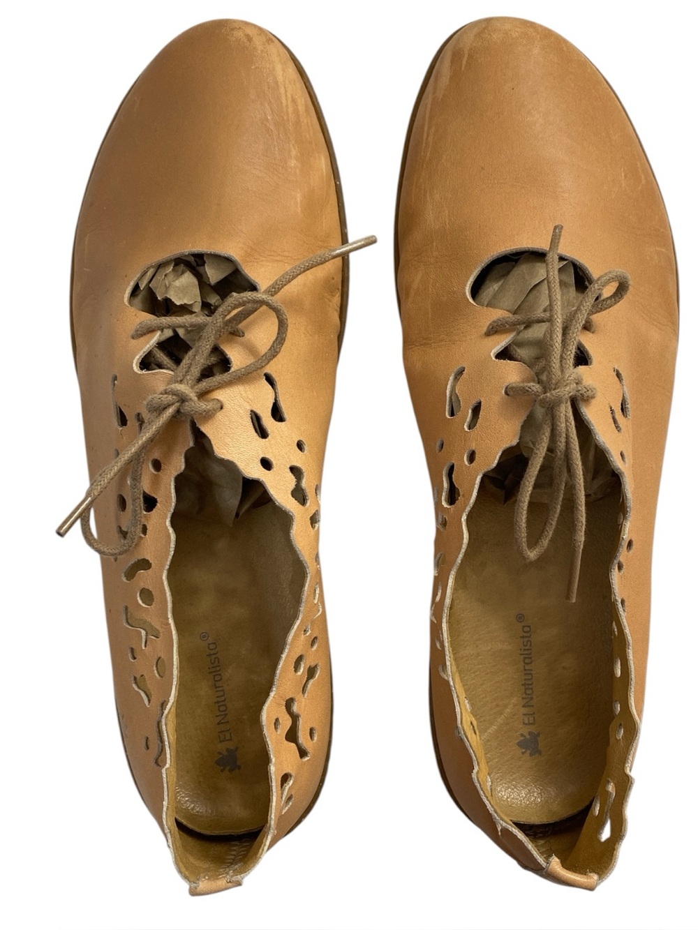 El Naturalista Coral N5309 Flats Women's Size 42 (EU) Tan/Caramel Leather